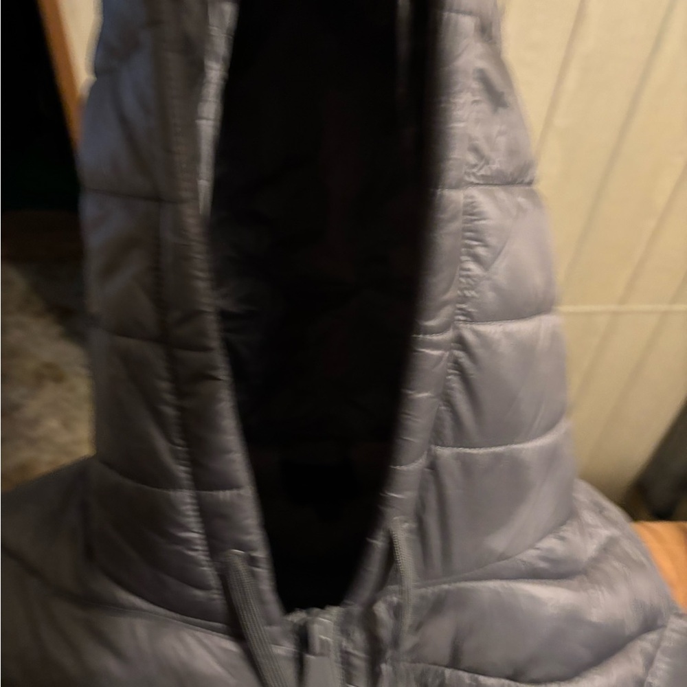 Lane Bryant Silver Quilted Jacket